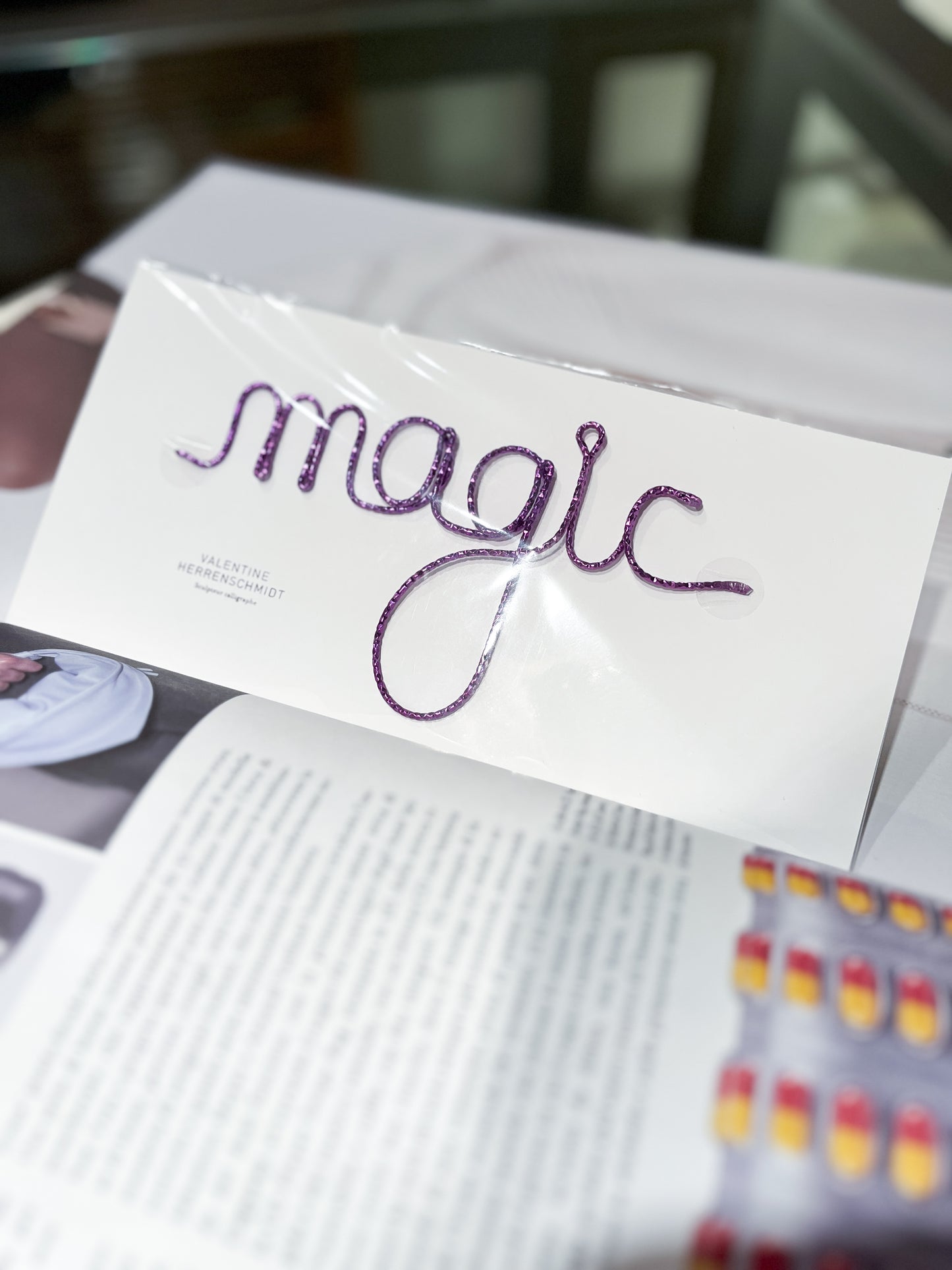 Decorazione scritta magic