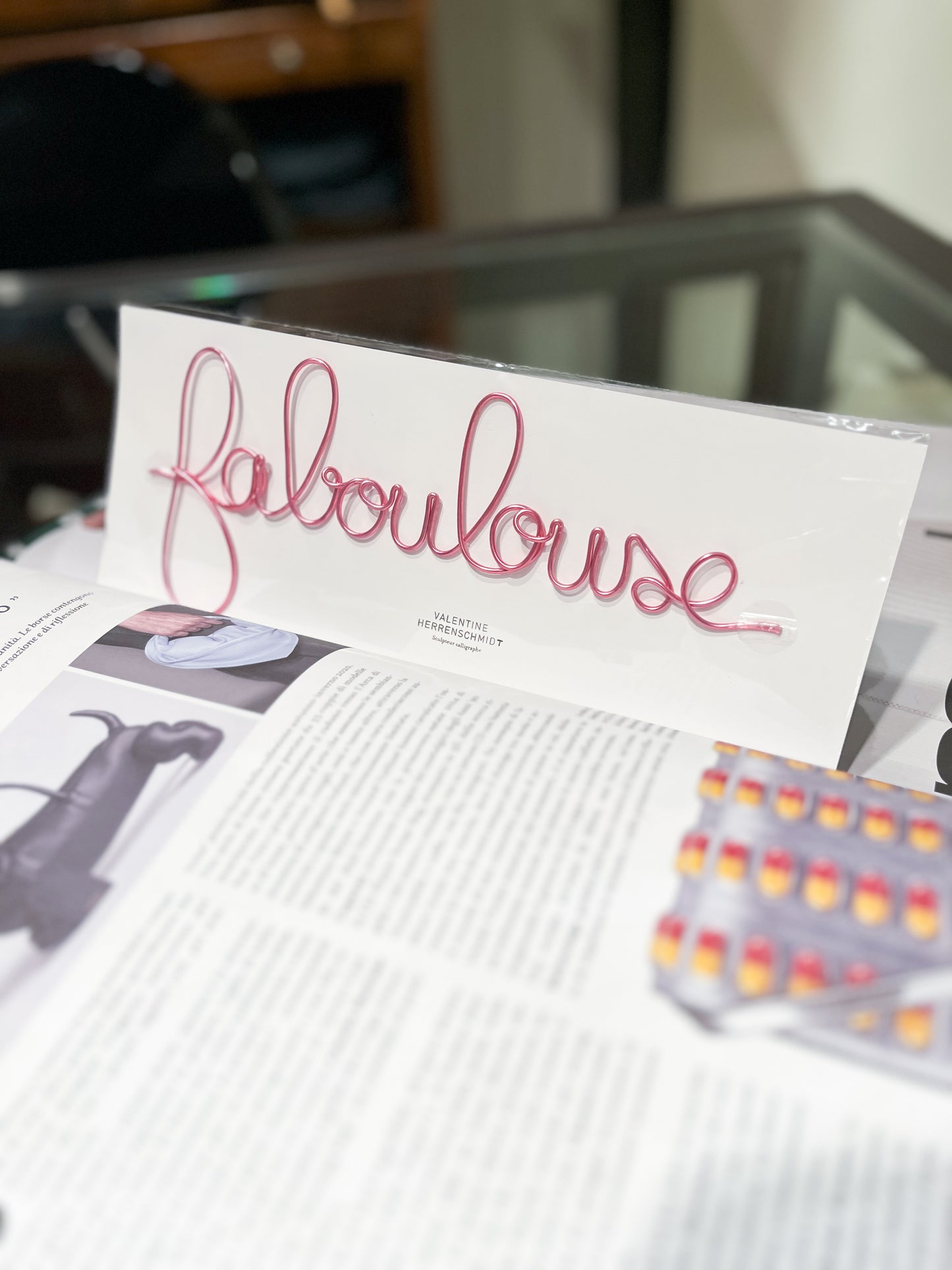 Decorazione scritta faboulouse
