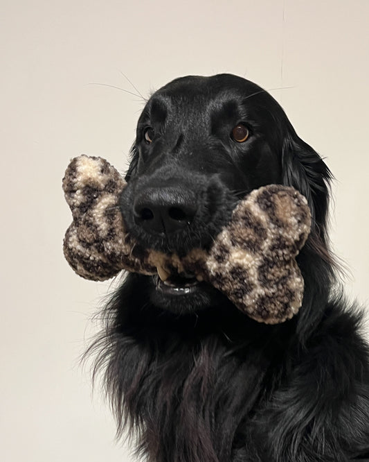 Toy bone leopard Small