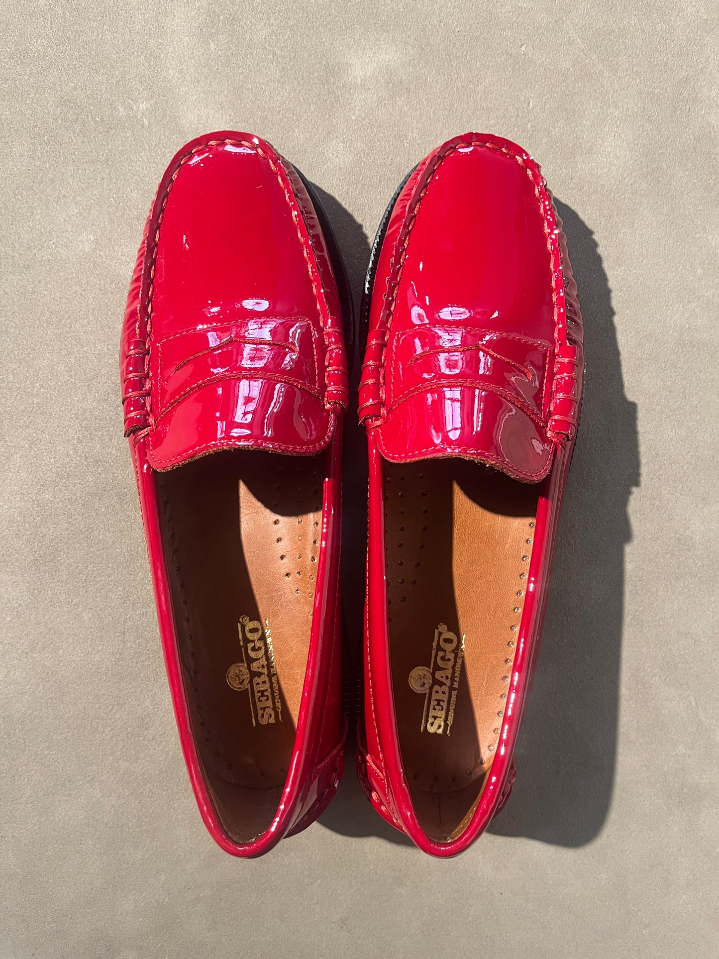 Sebago vernice rossa