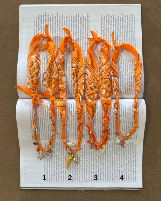 Collana Bandana arancia