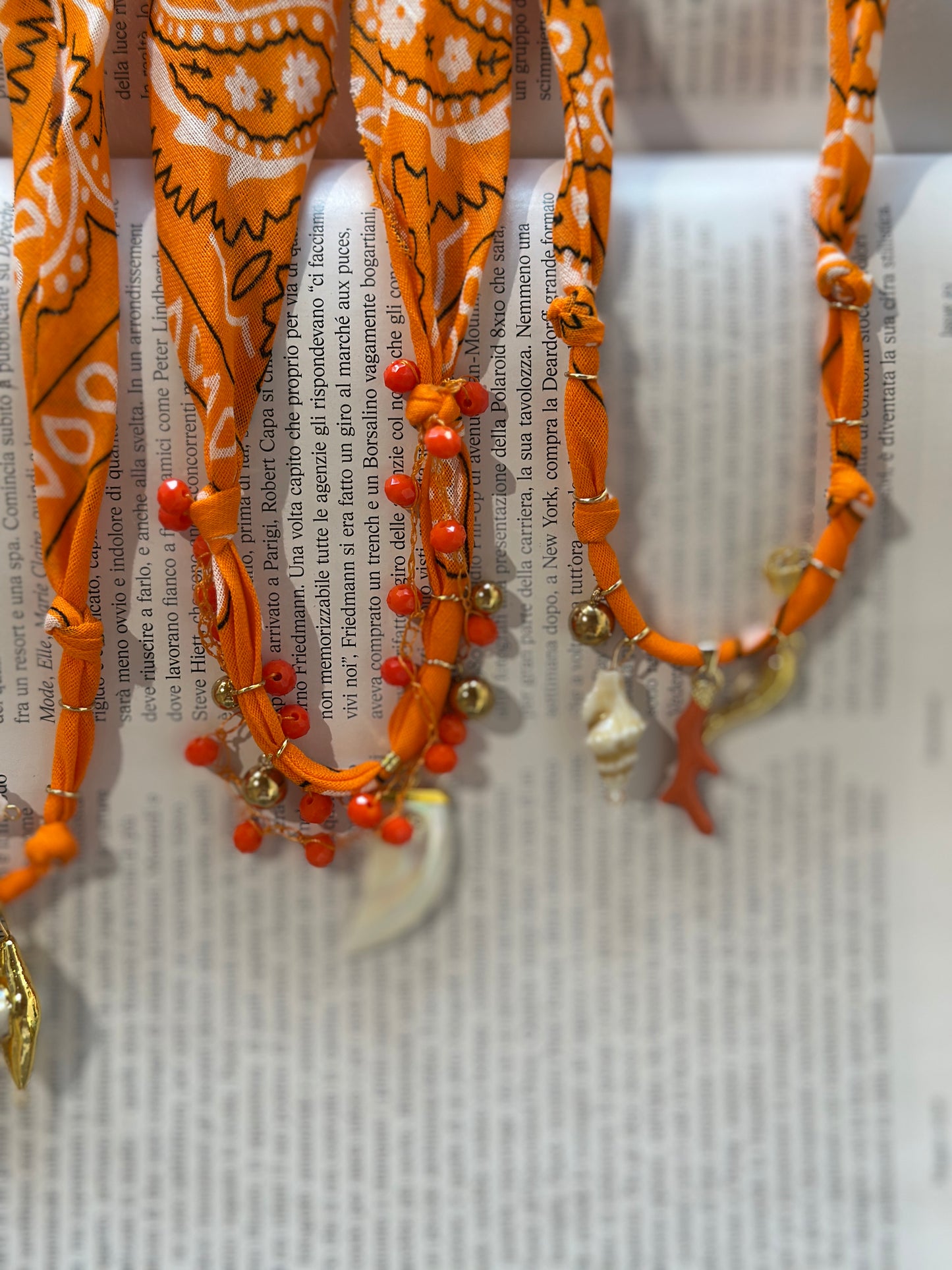 Collana Bandana arancia