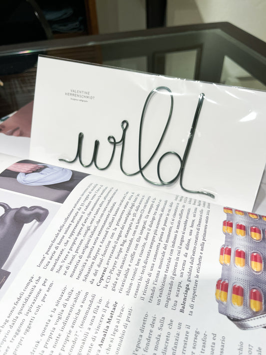 Decorazione scritta wild