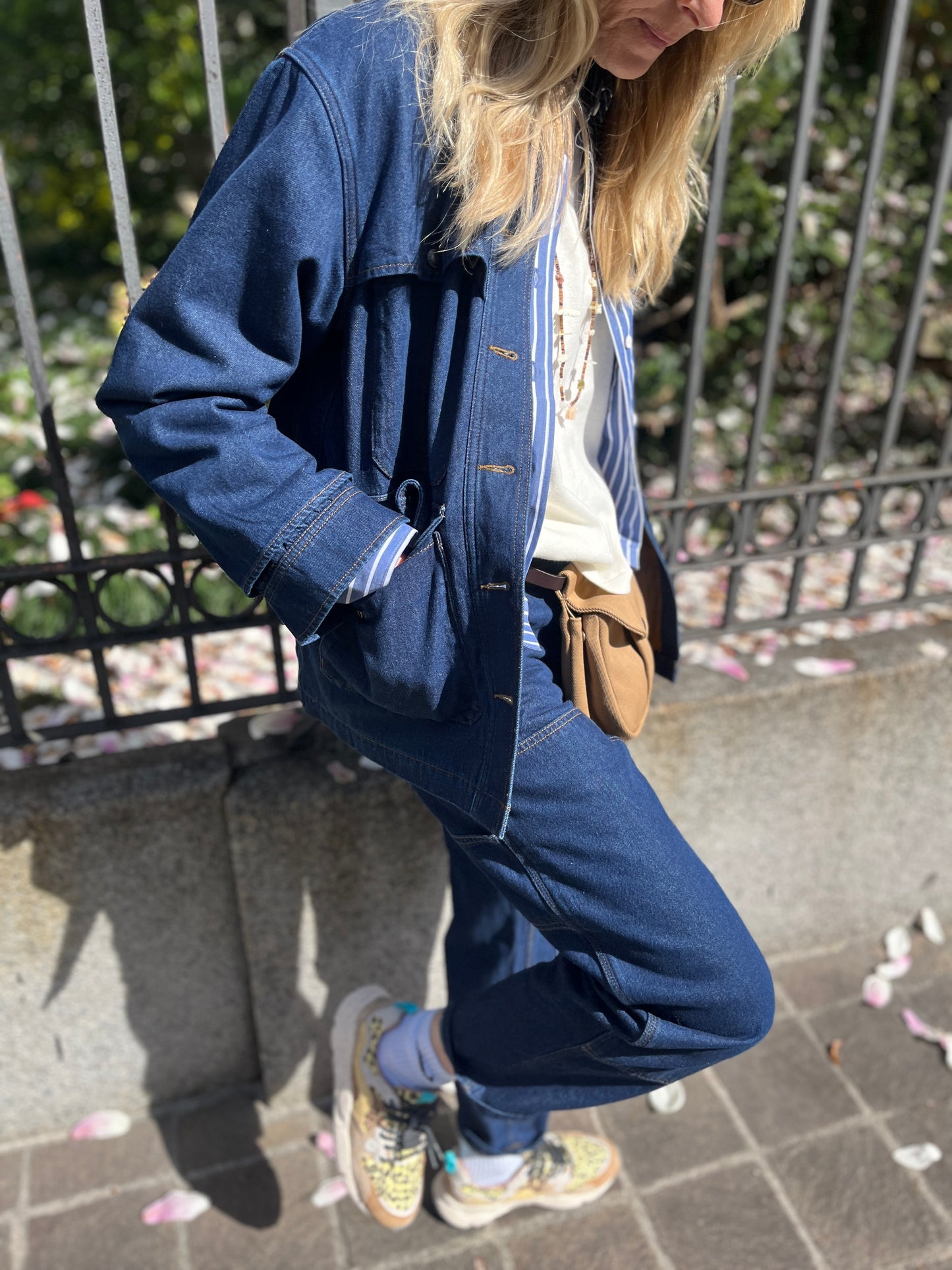 Giacca worker in denim
