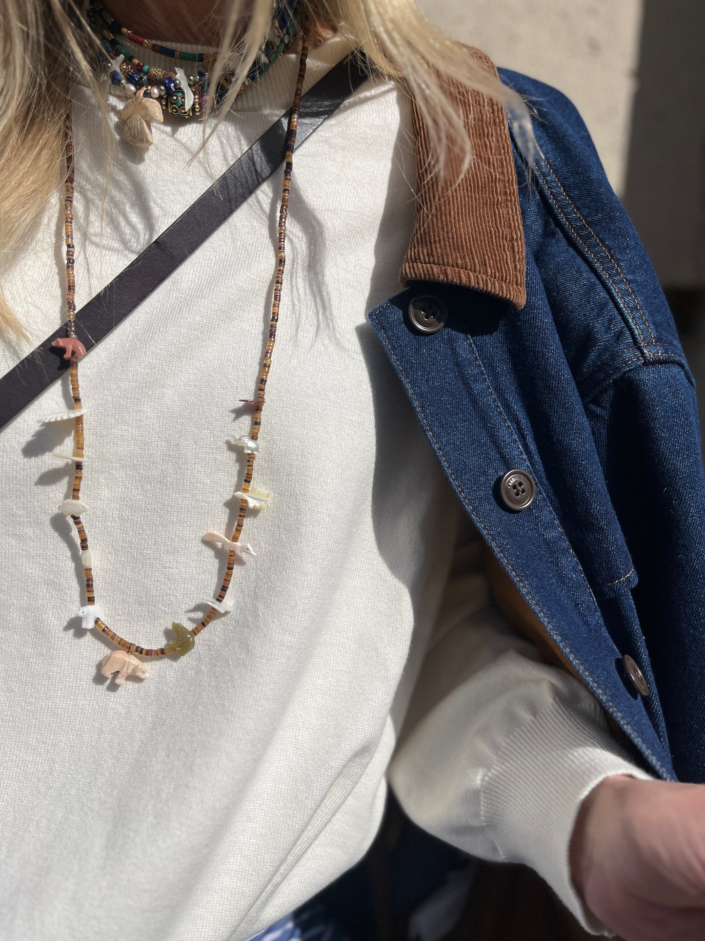 Giacca worker in denim