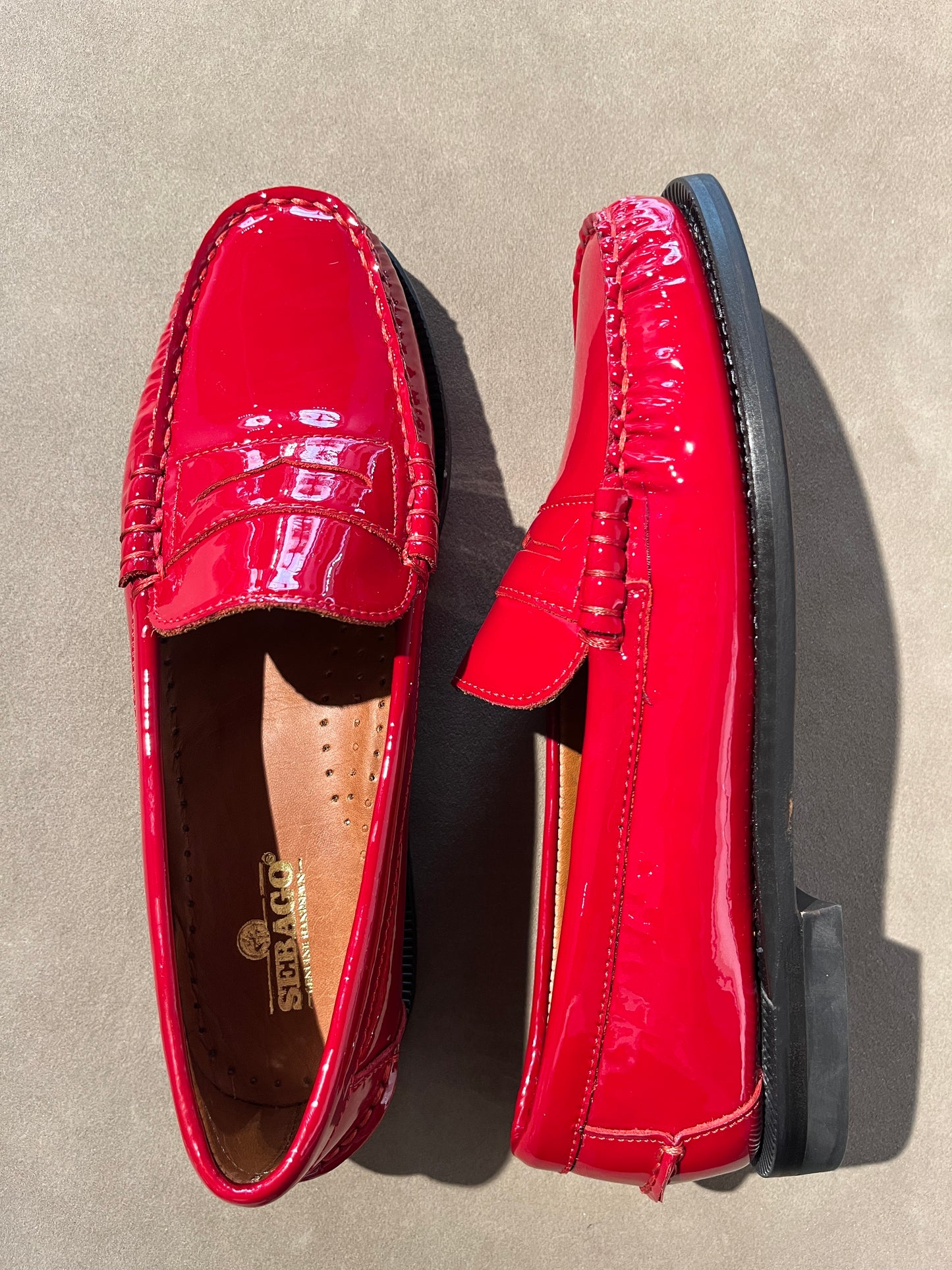 Sebago vernice rossa