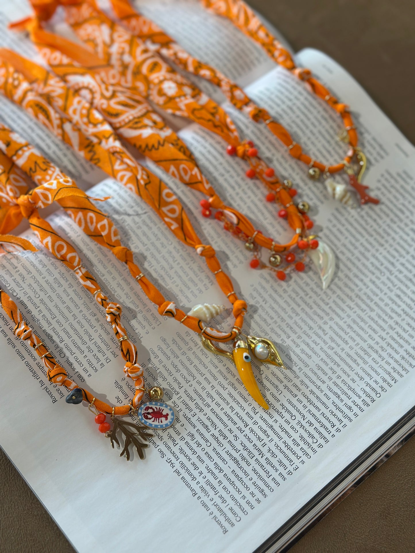 Collana Bandana arancia