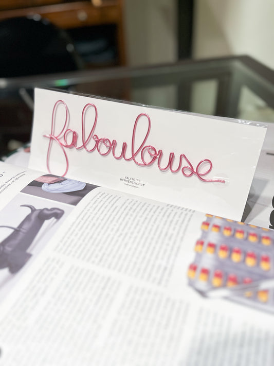 Decorazione scritta faboulouse