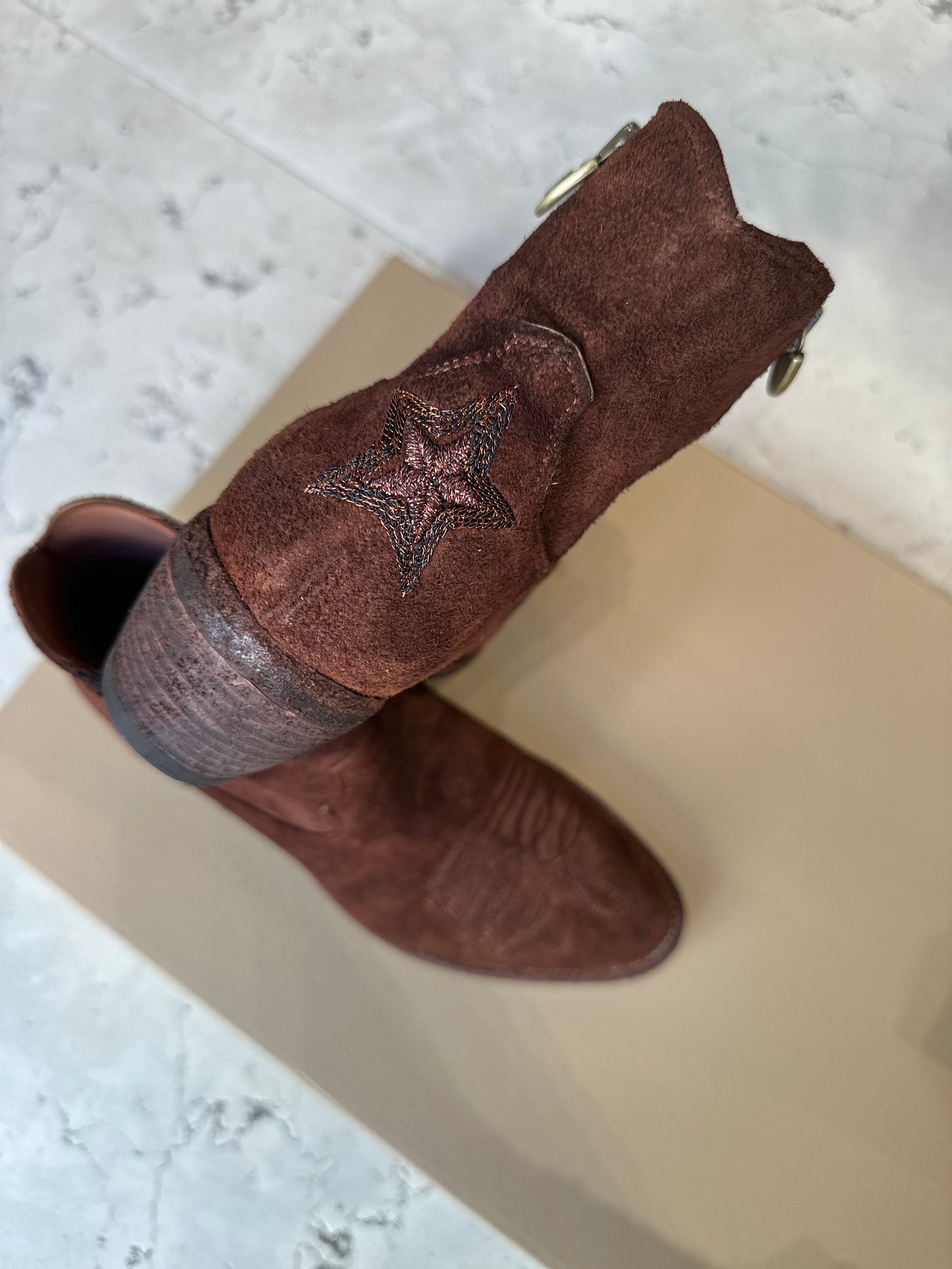 Stivaletto suede 3913 cocco