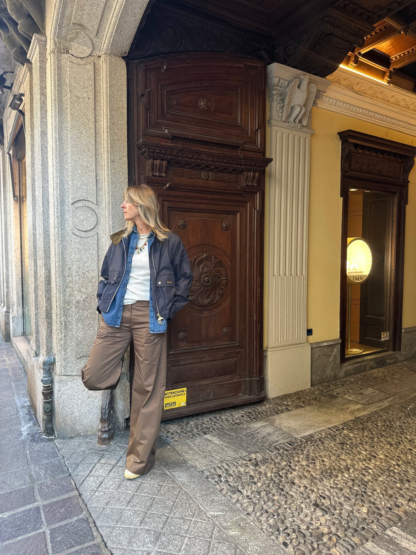 Pantalone Nadia caffè