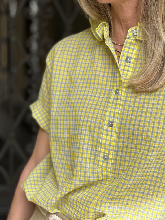 Camicia lime check