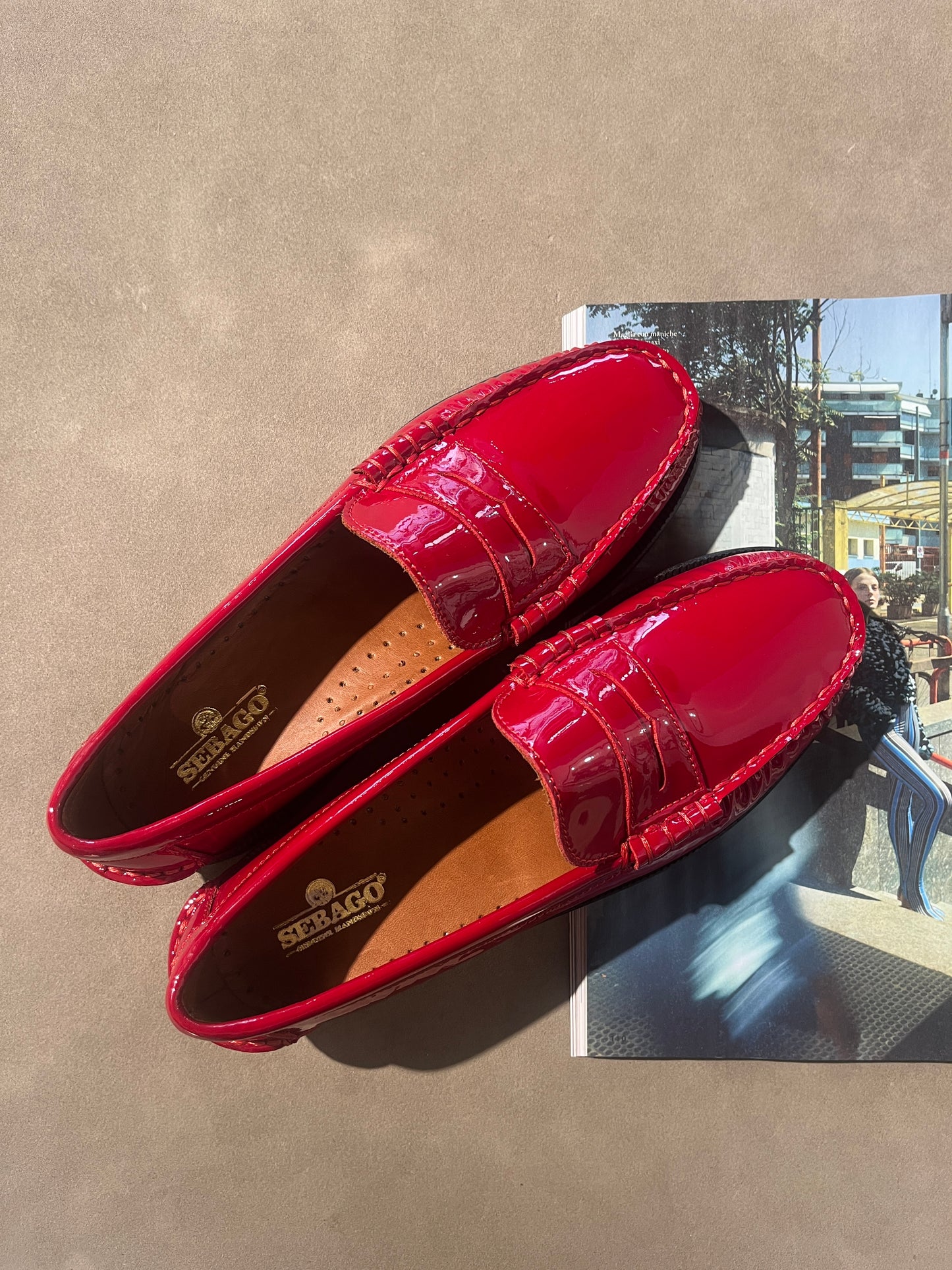 Sebago vernice rossa